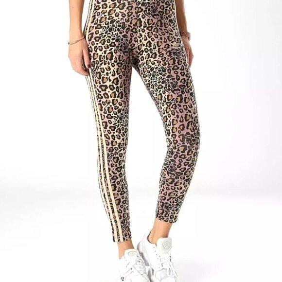 Adidas 3 Stripes Leopard Leggings 7/8 Women's US SIZE SMALL Brand New in Bag - Picture 9 of 14